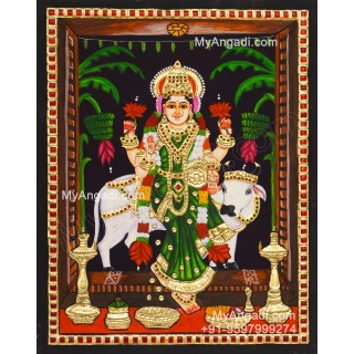 Grahalakshmi Tanjore Painting, Graha Lakshmi Tanjore Painting