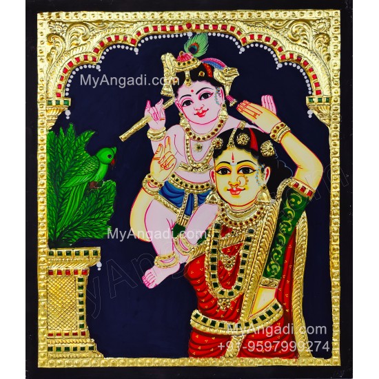 Yasoda Krishna Tanjore Painting Yasoda Krishna Tanjore Painting