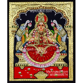 Gajalakshmi Tanjore Painting