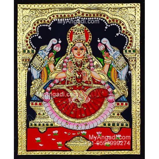 Gajalakshmi Tanjore Painting