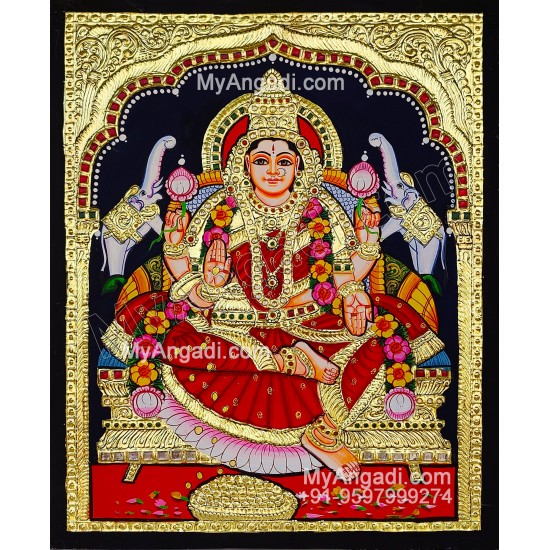 Gajalakshmi Tanjore Painting