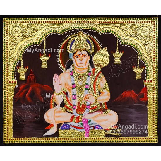 Hanuman Tanjore Painting Hanuman Tanjore Painting