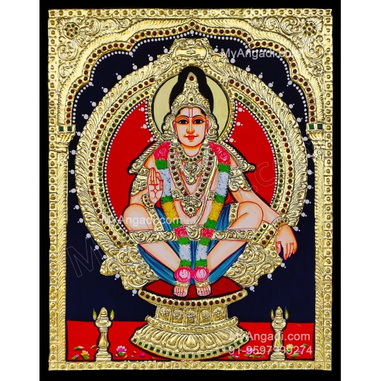 Iyyappan Tanjore Painting