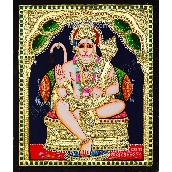 Hanuman Tanjore Painting Hanuman Tanjore Painting