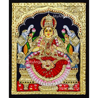 Gajalakshmi Tanjore Painting