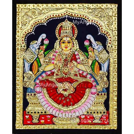 Gajalakshmi Tanjore Painting