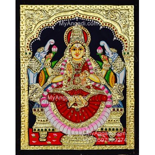 Gajalakshmi Tanjore Painting