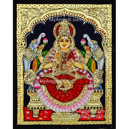 Gajalakshmi Tanjore Painting