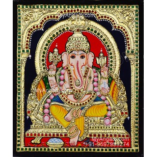 Ganesh Tanjore Painting