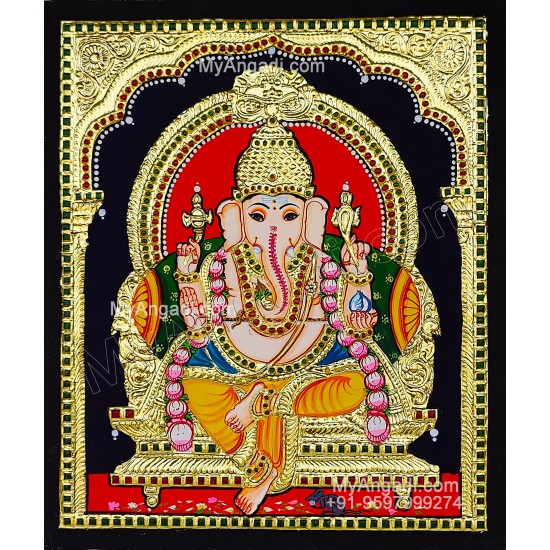 Ganesha Tanjore Painting Ganesha Tanjore Painting