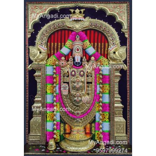 Balaji 3d Tanjore Painting