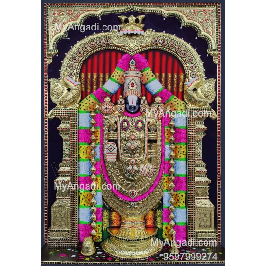 Balaji 3d Tanjore Painting Balaji 3d Tanjore Painting