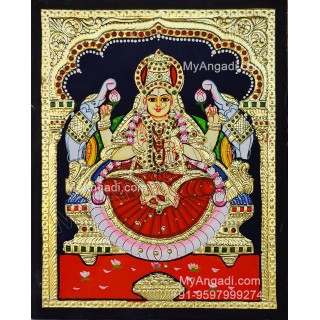 Gajalakshmi Tanjore Painting