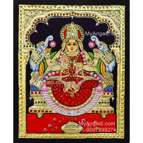 Gajalakshmi Tanjore Painting