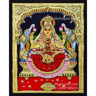 Gajalakshmi Tanjore Painting