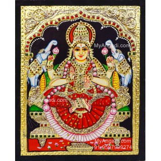 Gajalakshmi Tanjore Painting