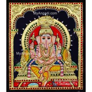 5 Set Ganesha Murugan Balaji Lakshmi Saraswathi Tanjore painting