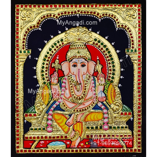 5 Set Ganesha Murugan Balaji Lakshmi Saraswathi Tanjore painting 5 Set Ganesha Murugan Balaji Lakshmi Saraswathi Tanjore painting