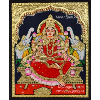 Gajalakshmi Tanjore Painting