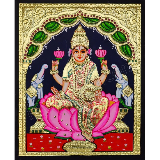 Gajalakshmi Tanjore Painting