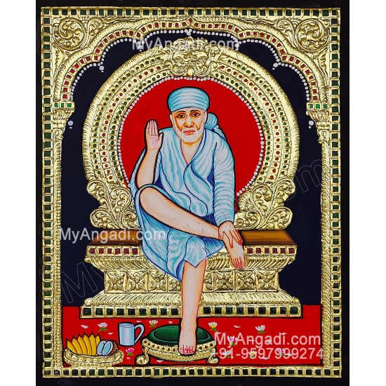 Sai Baba Tanjore Painting Sai Baba Tanjore Painting