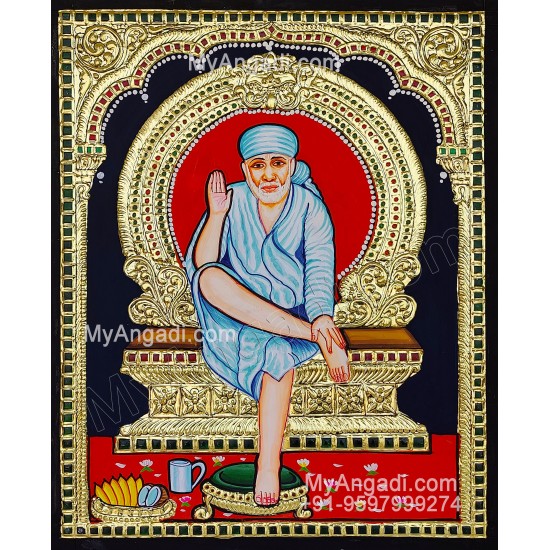 Sai Baba Tanjore Painting