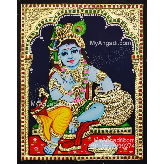Krishna Tanjore Painting Krishna Tanjore Painting
