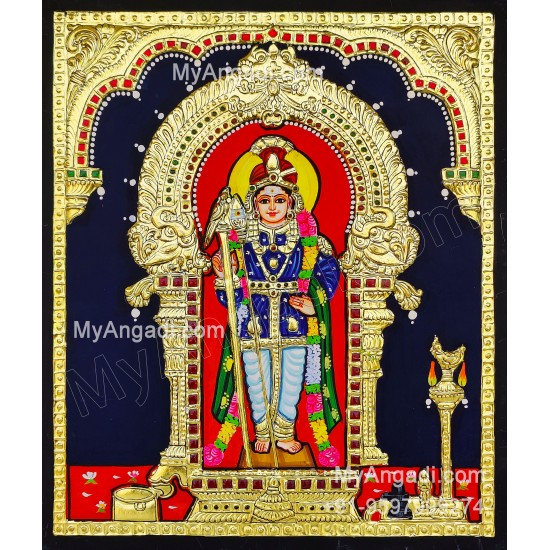 5 Set Ganesha Murugan Balaji Lakshmi Saraswathi Tanjore painting