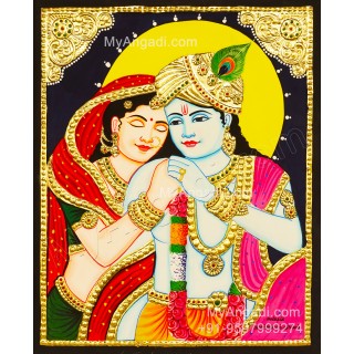 Radha Krishna Tanjore Paintings