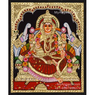 Gajalakshmi Tanjore Painting