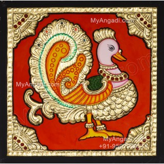 Annam Swan / Anna Pakshi Tanjore Painting