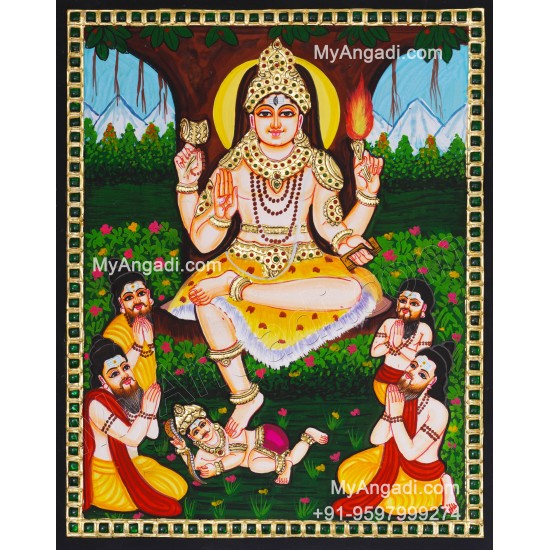 Dakshinamurthi Tanjore Painting