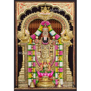 3d Balaji Lakshmi Tanjore Painting