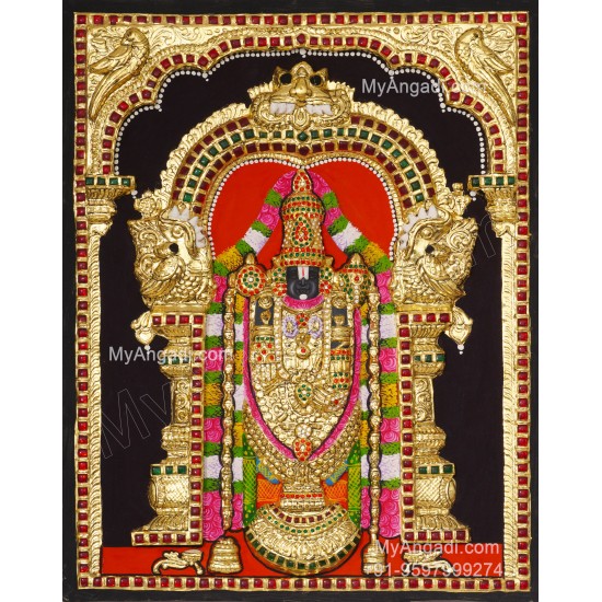 Balaji 3d Tanjore Painting