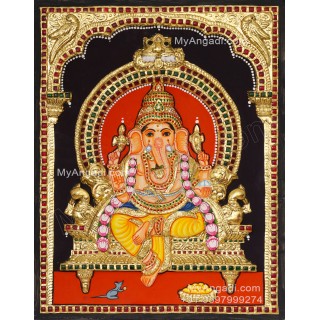 Ganapathi 3D Tanjore Painting