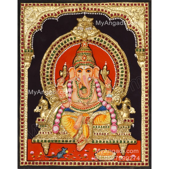 Vinayagar 3D Tanjore Painting