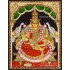 Gajalakshmi 3d Embossed Tanjore Painting