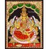 Gajalakshmi 3d Embossed Tanjore Painting