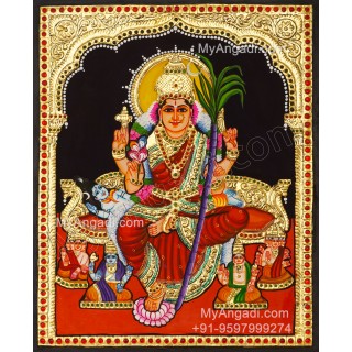 Raja Rajeswari Tanjore Painting, Amman Tanjore Painting