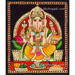 Ganapathi Tanjore Painting 