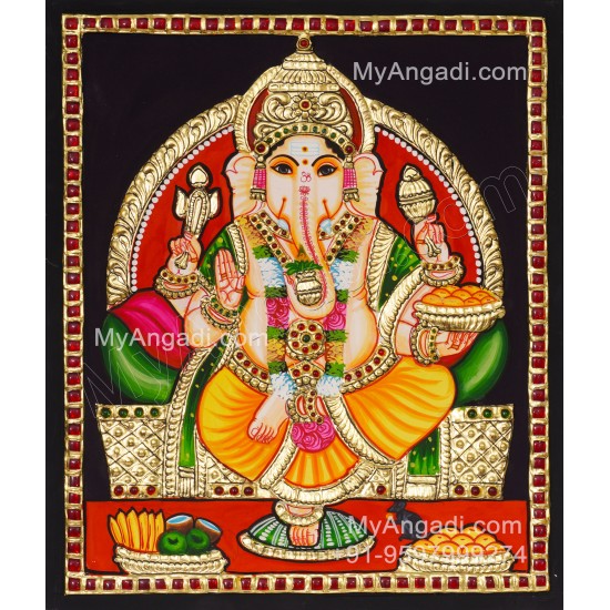 Ganapathi Tanjore Painting 