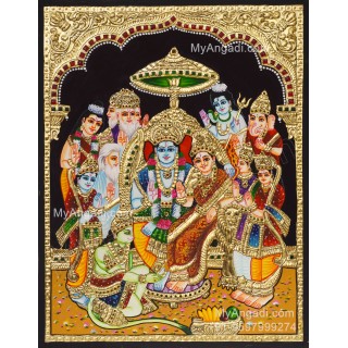 Ram Parivar Tanjore Painting