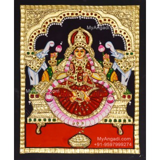 Gajalakshmi Tanjore Painting