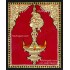 Vilakku Lamp Tanjore Painting