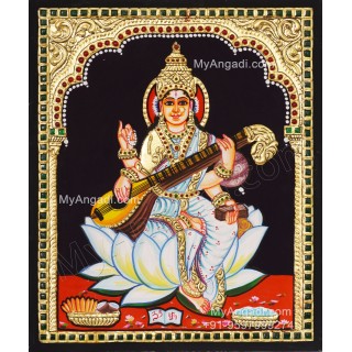 Saraswathi Tanjore Painting