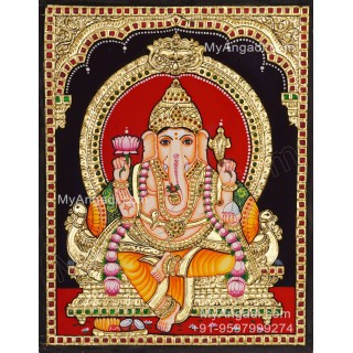 Ganapathi Tanjore Painting