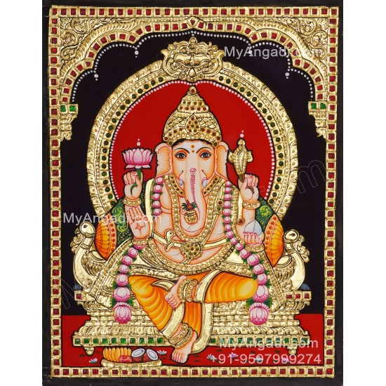 Ganapathi Tanjore Painting