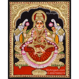 Gajalakshmi Tanjore Painting