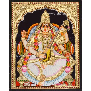 Saraswathi Tanjore Painting