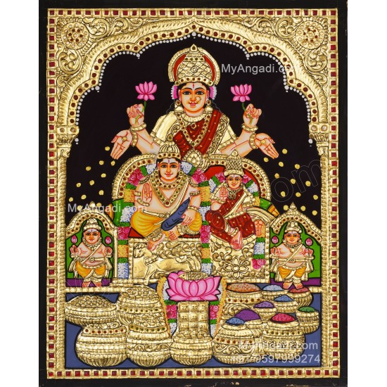 Kubera Lakshmi Tanjore Painting